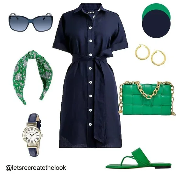 Lands' End Navy Cotton Silk Sleeveless Dress Size 6 Quiet Luxury Preppy Coastal - Picture 10 of 11